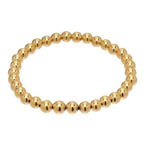 14K 5mm Beaded Bracelet